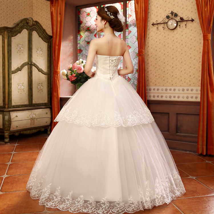 Rain Coat bride 2015 marriage is the new lace Korean Princess Mary Magdalene chest video thin luxury diamond studs Mun-zhuhai tail length wedding HS879 white streak of side 2 pictures, XL-2 price, brand platters! The elections are supplied in the national character of distribution, so action, buy now enjoy more preferential! As soon as possible.