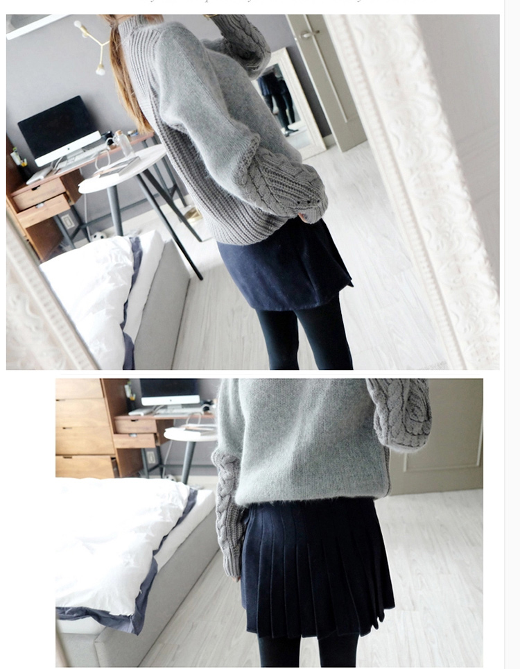 The Scarlet Letter, thick sister larger sweater  2015 autumn and winter large female Korean wild knitwear MM thick and thick sweater 065 Gray 4XL recommended weight 160-180 catty picture, prices, brand platters! The elections are supplied in the national character of distribution, so action, buy now enjoy more preferential! As soon as possible.