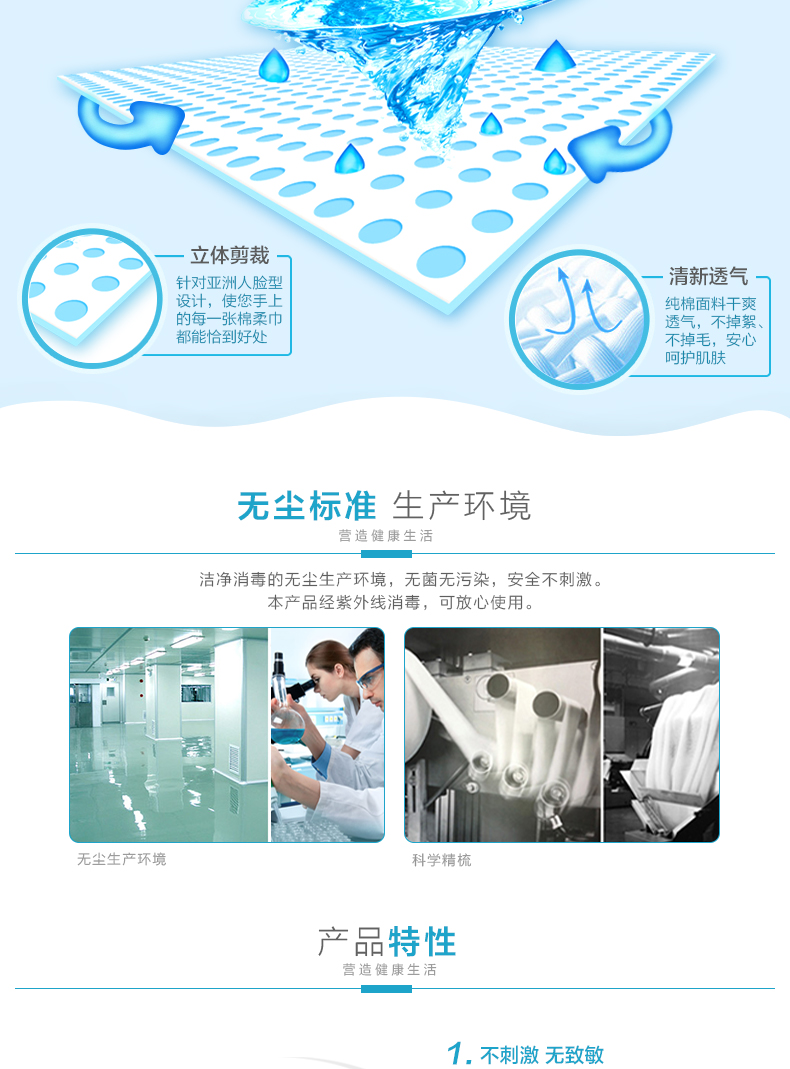 
                                                                                简柔 明星同款 一次性洗脸巾100%纯棉擦脸巾旅行便携洁面巾 40抽/盒                