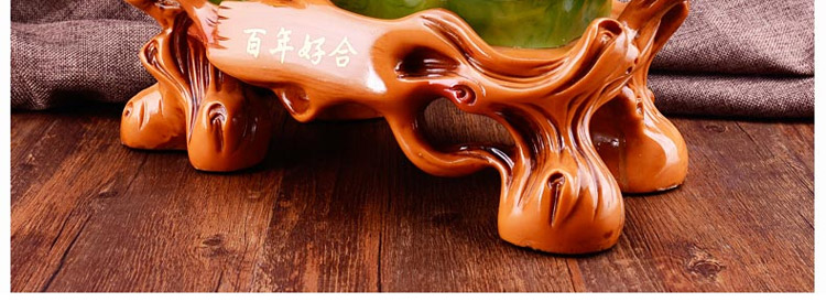 聚善缘 天鹅摆件结婚礼物创意实用时尚高档送朋友闺蜜新婚庆礼品婚房摆设床头柜电视柜书架摆设品 大号 37*17*41cm 毛重6.2kg