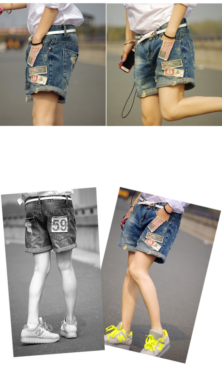 夏装新品 女士宽松休闲<em>不贴身</em>版阔腿大版女牛