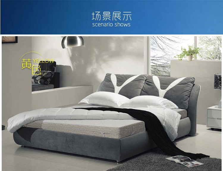 伦云 精品慢回弹记忆绵床垫 床上用品/床褥/榻榻米床垫海绵床垫/2米床/定做 黄色高档提花外套 1.8米*2米*5厘米
