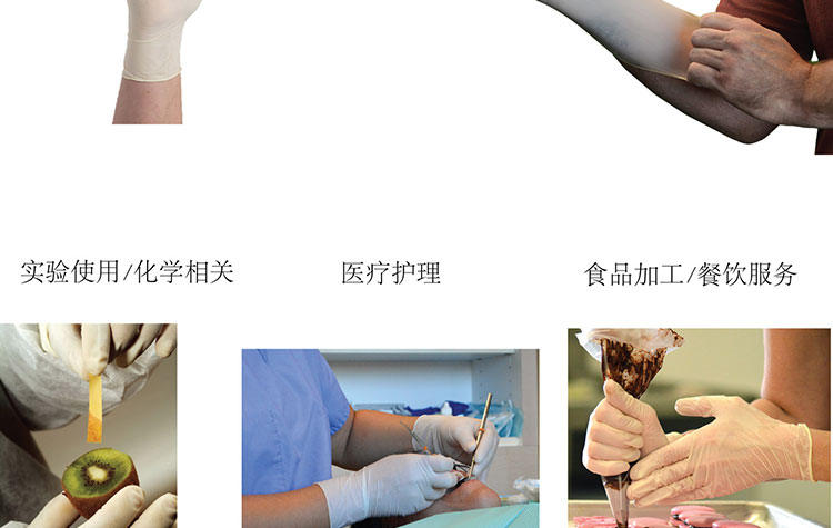 AMMEX爱马斯一次性医用橡胶检查手套(无粉,