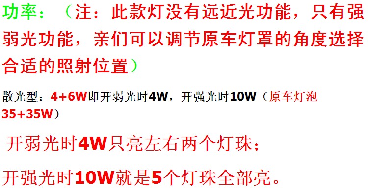 D灯 内置电动车大灯LED灯泡S2电动车灯泡BA20D双爪头直径20mm 12V CREE芯片白聚光镜面 5W