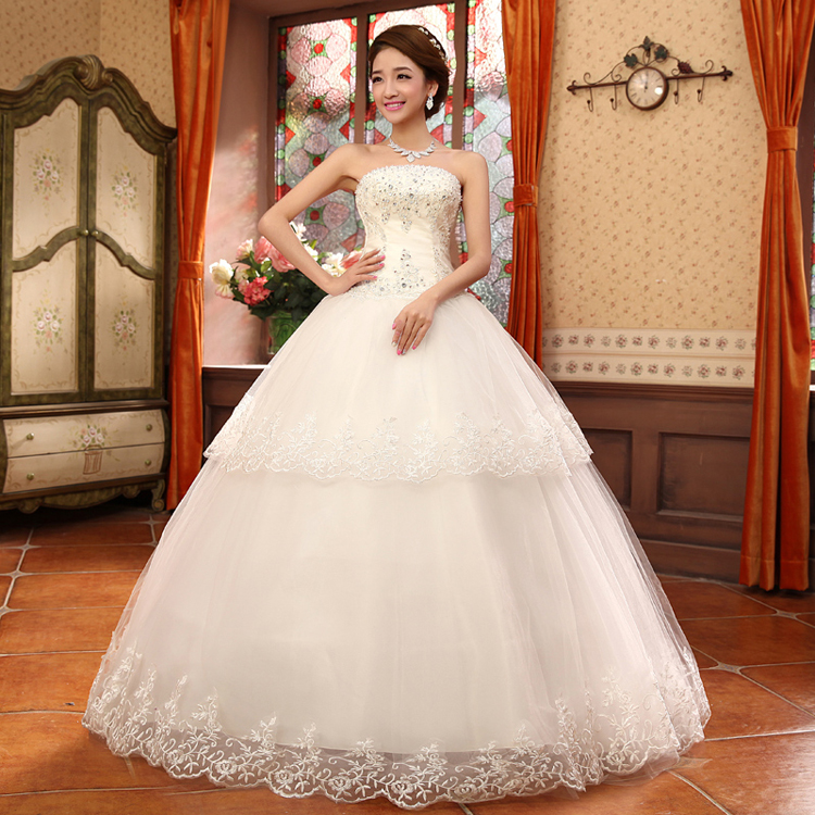 Rain Coat bride 2015 marriage is the new lace Korean Princess Mary Magdalene chest video thin luxury diamond studs Mun-zhuhai tail length wedding HS879 white streak of side 2 pictures, XL-2 price, brand platters! The elections are supplied in the national character of distribution, so action, buy now enjoy more preferential! As soon as possible.