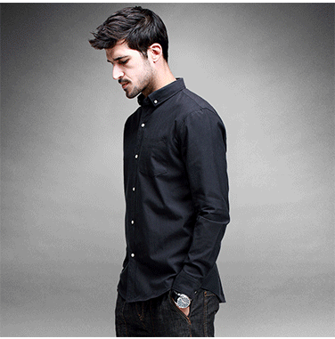 zoznymex品牌2016年春装新款男士衬衫 男修身长袖商务休闲衬衣 韩版