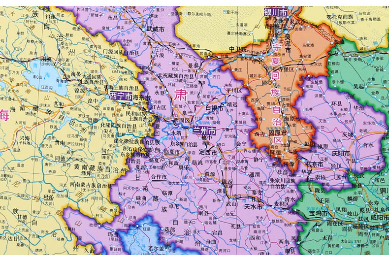 2016年 中国地图挂图 1.5*1.