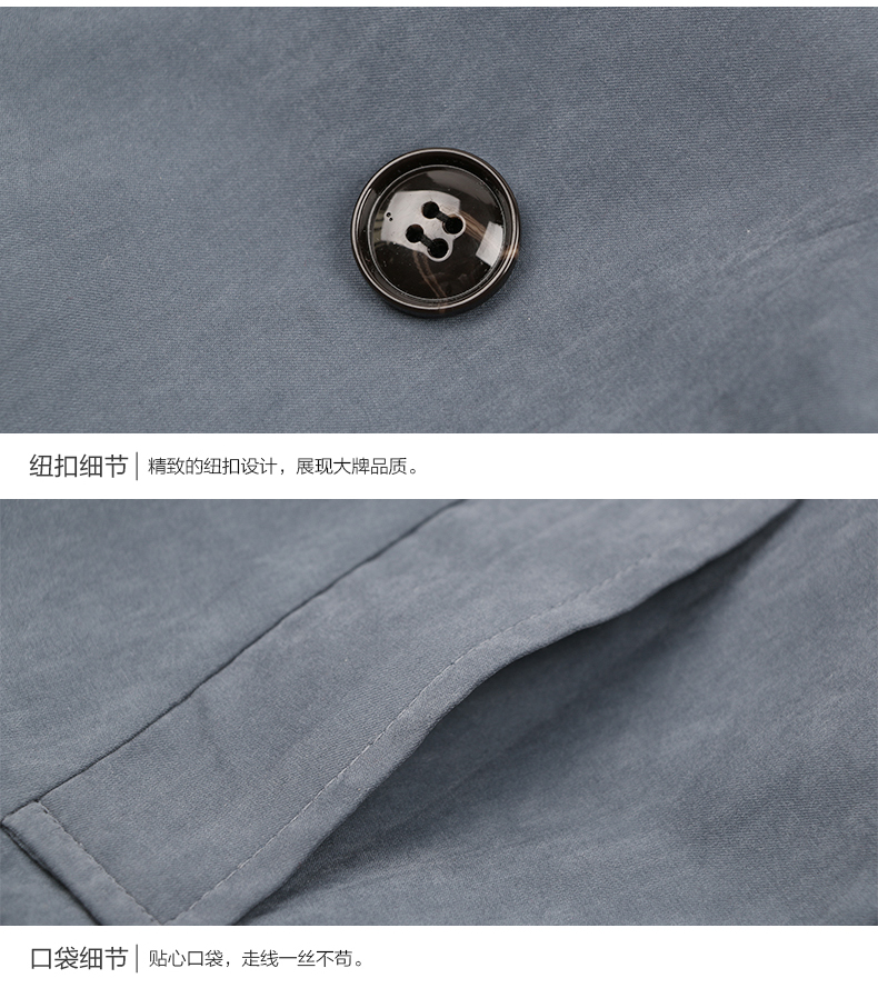 古仕卡特 2015新款春秋装韩版潮秋季中长款修身显瘦时尚双排扣宽松休闲女式风衣外套 灰色 XL