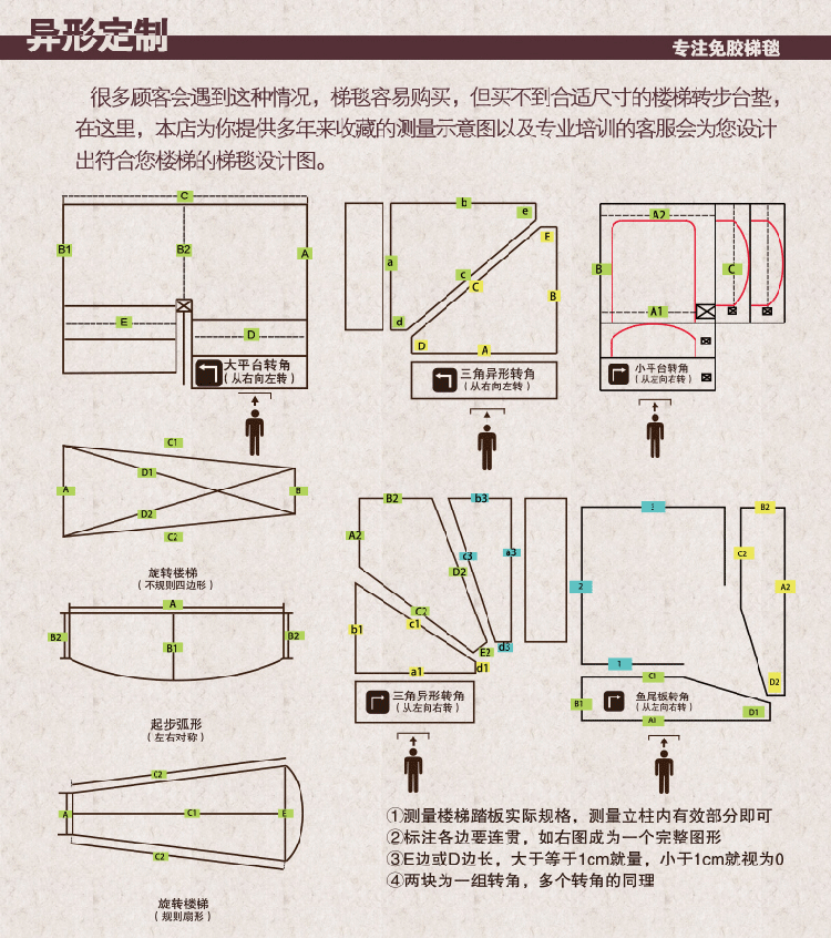楼梯垫 防滑踏步垫 五角枫情田园小花鹅卵石 楼梯地毯定制 楼梯台阶垫 五角枫情 65*24*3六代免胶