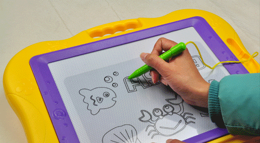 琪趣超大号儿童画画板磁性彩色写字板宝宝小黑板涂鸦板玩具塑料益智