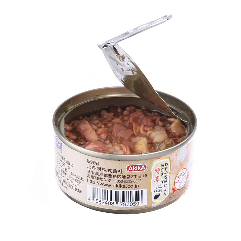 产品规格:70g 产品介绍: 产品名称:  渔极无谷猫罐ar16吞拿鱼鸡胸肉