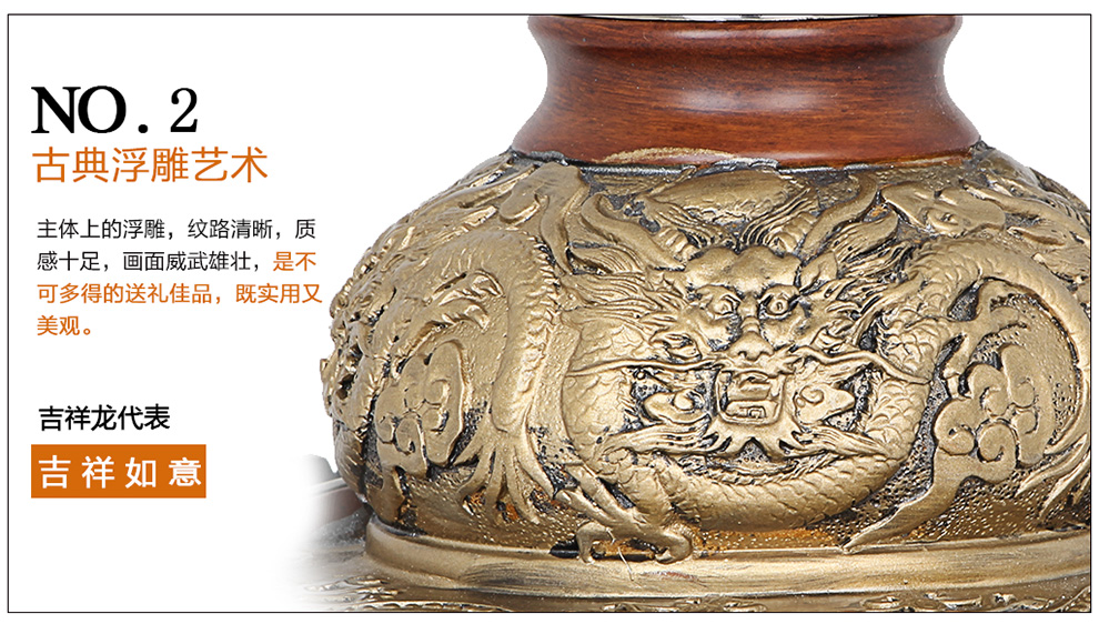 
                                        佳话坊 家居摆件工艺品 欧式仿古电话机 客厅创意装饰品 复古家用座机  家庭电视柜办公室                