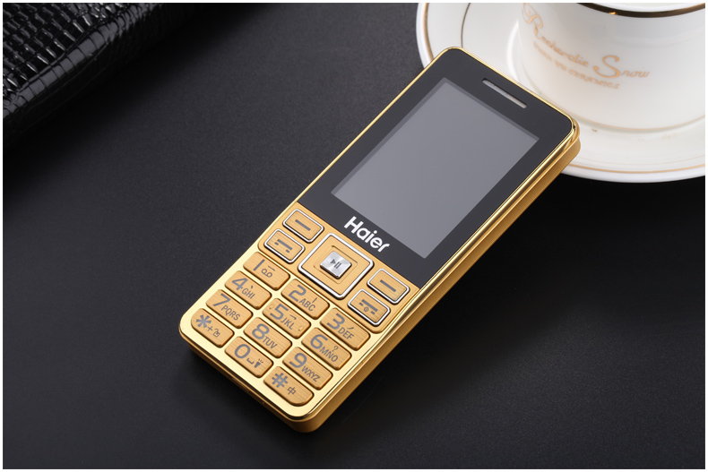 海尔 (Haier) M319 移动/联通2G 老人手机 金色