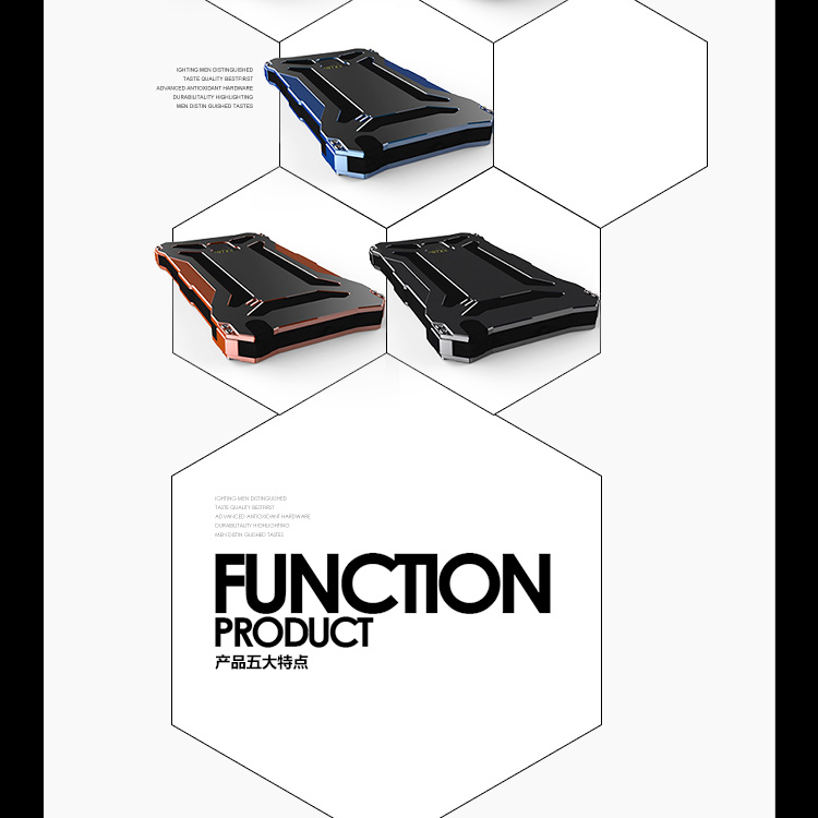 S.CENG Gundam Water Resistant Dustproof Shockproof Silicone Gorilla Glass Aluminum Alloy Metal Case Cover for Samsung Note 4