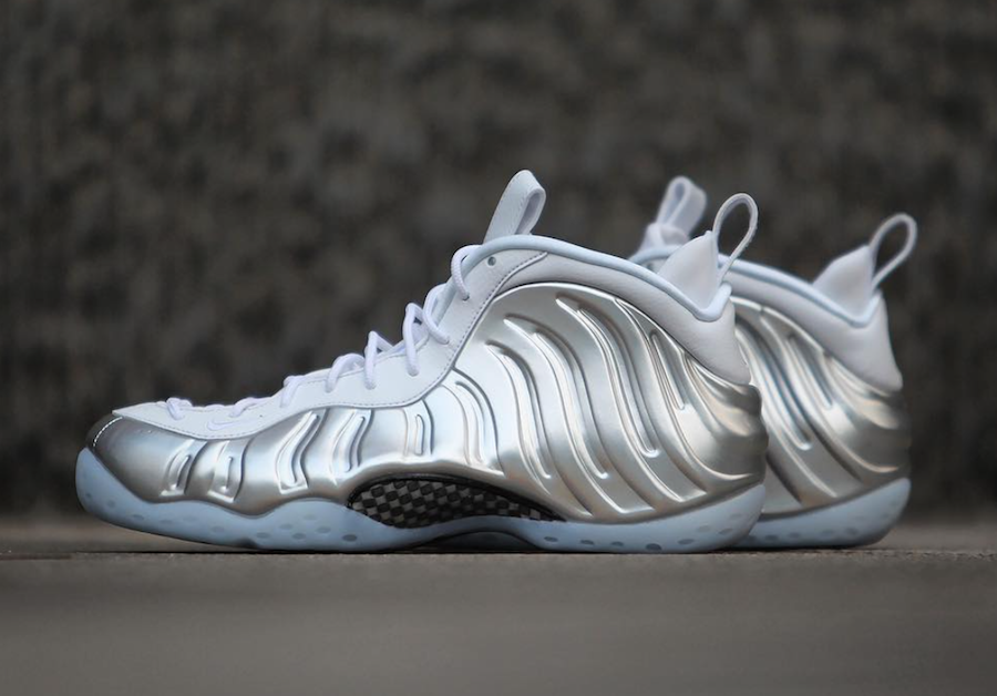 white silver foamposites