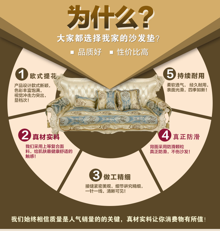 舒布艺坊 欧式沙发垫欧式布艺皮沙发防滑坐垫坐巾沙发巾沙发套装英伦系列可 定做 英伦蓝 扶手巾50*60包边款
