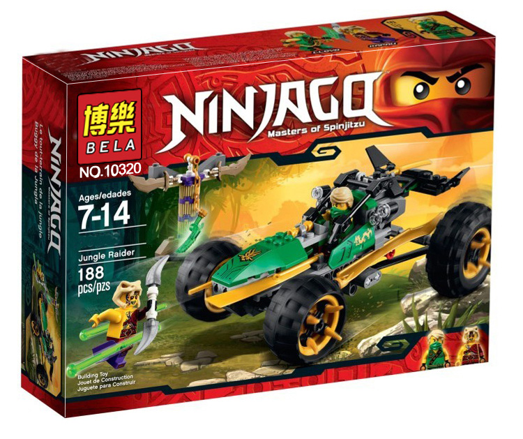 博乐 幻影忍者系列拼装积木 儿童益智拼插积木玩具礼物 10321狂蟒夺掠