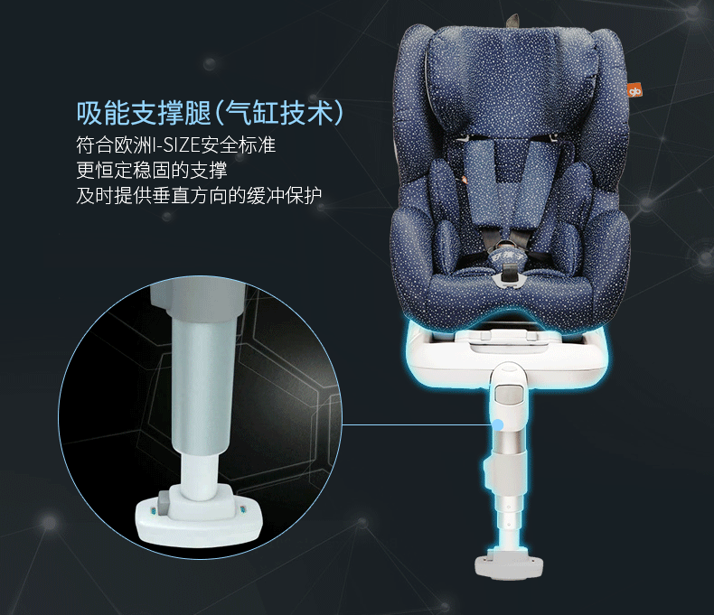 好孩子(goodbaby)儿童安全座椅isofix 吸能王婴儿汽车