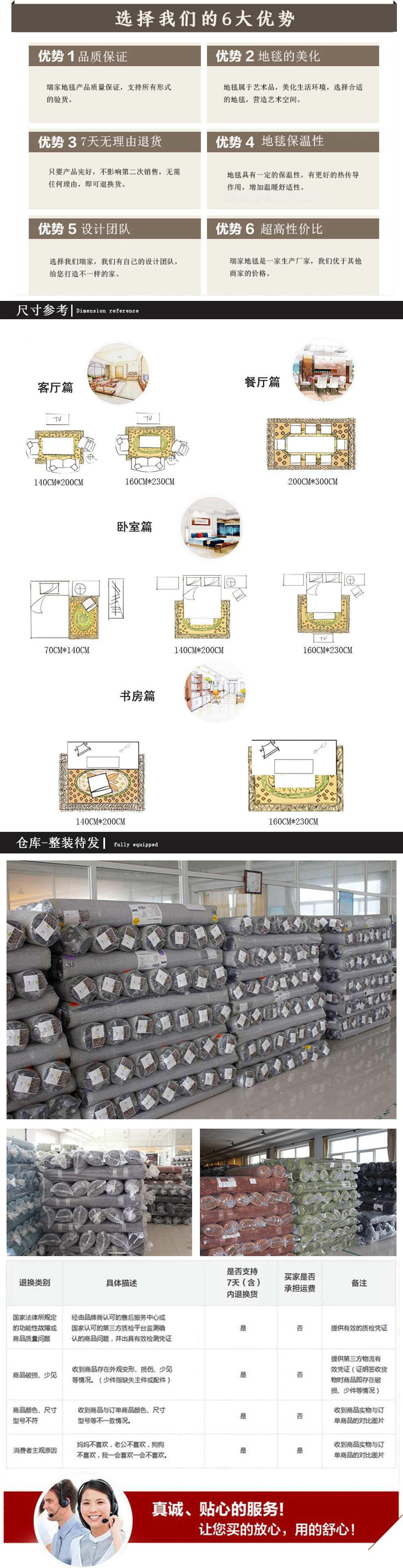 
                                        瑞家 地毯客厅卧室床边地毯现代简约沙发茶几地毯加厚床前毯玄关床边地毯飘窗毯柔软亲肤地毯 生命草绿色 1600mm*2300mm                