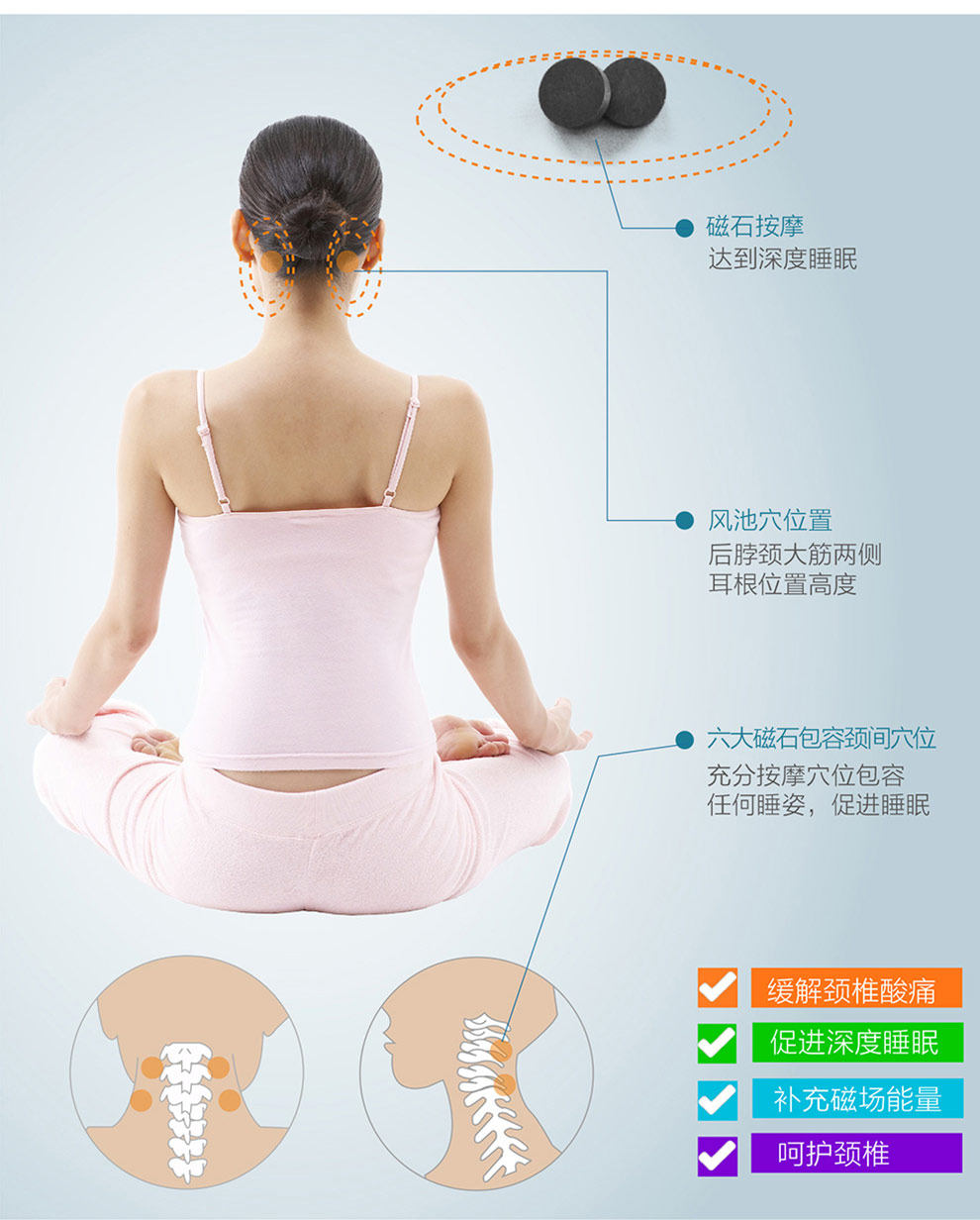 梦忆记忆枕头 颈椎枕枕头慢回弹枕头 科技助眠枕-米黄 多功能