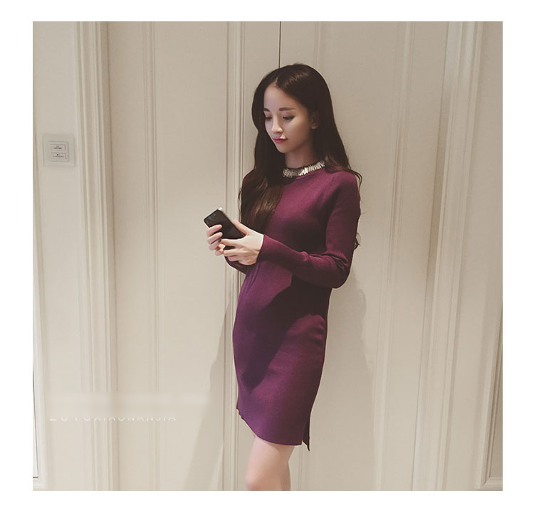 衣与草2015秋装新款连衣裙子女装秋款 女装秋季连衣裙秋装上新 女装冬上新  冬季新品女装 灰色 均码-
