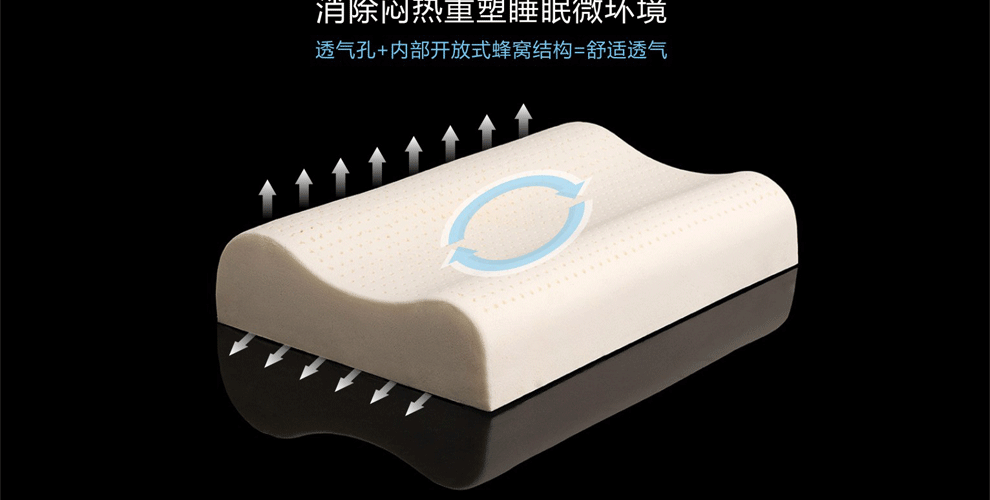 
                                                            DIWAYS迪维思 泰国乳胶枕天然橡胶枕颈椎枕护颈枕酒店睡眠单人枕头透气枕芯 【经典款】含天丝外套 60*40*12/10CM                
