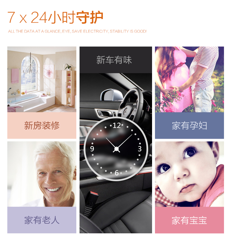博华康生 甲醛检测仪 家用苯TVOC测试室内空气环境质量测量仪器 2台装