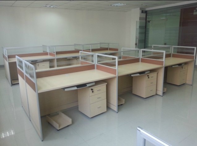 上海新款办公家具简约时尚办公室屏风6人办公桌4人2人