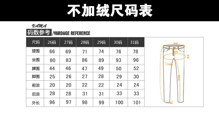袁素 2015冬装加绒加厚韩版女士弹力大码中腰经典牛仔裤女小脚铅笔裤修身显瘦 306 深色(常规) 27码