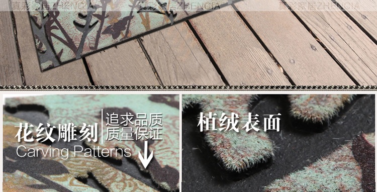 真彩 进门垫脚垫地垫大门口入户欧式别墅蹭土垫 别墅大理石 56x120cm