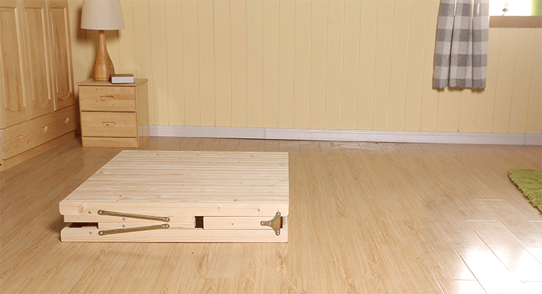 卧室家具 床 航杓 午休床可折叠床双人床儿童实木床折叠床单人床折叠