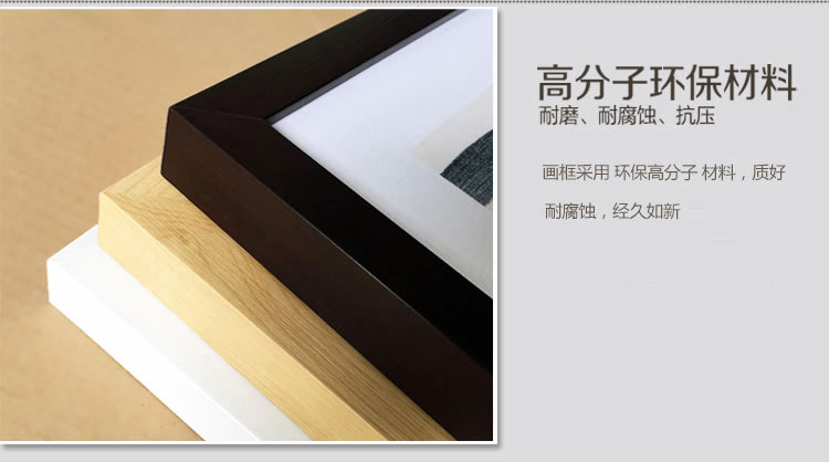 
                                        山迪 客厅装饰画玄关餐厅挂画背景墙壁画新中式国画水墨画 繁花集-三件套 50X60cm木色画框                