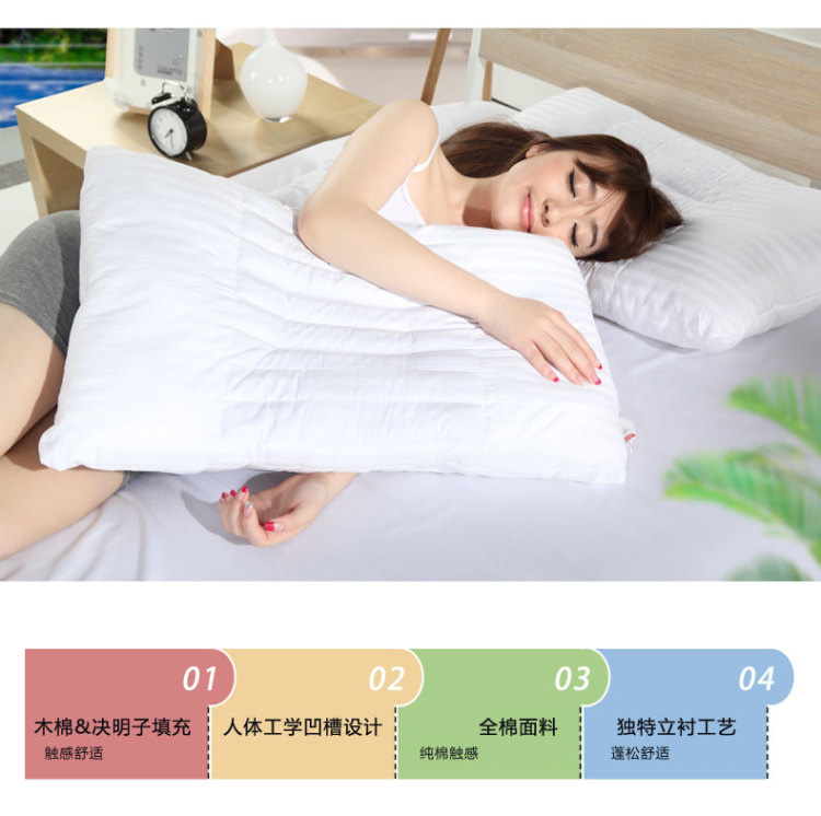 
                                                            多喜爱家纺 经典决明子枕头枕芯经典决明子枕/枕头/枕芯 48*74cm                