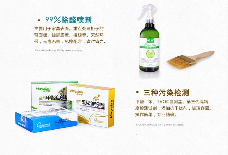 
                                        玛雅蓝 除甲醛 光触媒喷剂室内甲醛清除 空气净化甲醛检测仪新房装修除味 甲醛清除剂75平B                