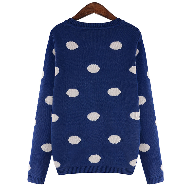 The Scarlet Letter, thick sister larger sweater 2015 Western large women with new expertise autumn MM simple dot woolen pullover 675 Blue 4XL recommended weight 160-180 catty picture, prices, brand platters! The elections are supplied in the national character of distribution, so action, buy now enjoy more preferential! As soon as possible.