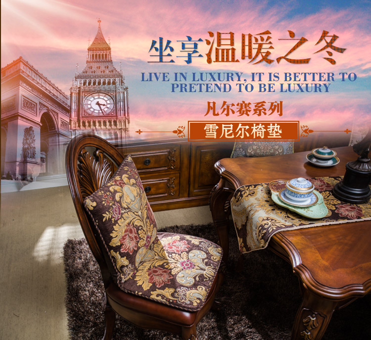 
                                                            雅典娜 欧式餐椅坐垫 椅子垫防滑坐垫椅垫套座椅垫双层椅垫防滑 凡尔赛-咖色 50*50cm(防滑椅垫)                