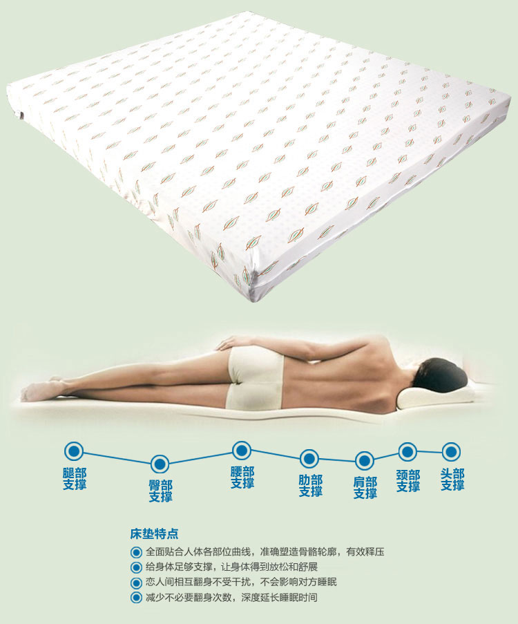 
                                                            【原装泰国品牌】Napattiga娜帕蒂卡 天然乳胶床垫双人床1.8米1.5米可定制 厚度7.5CM 1.8米*2.0米                