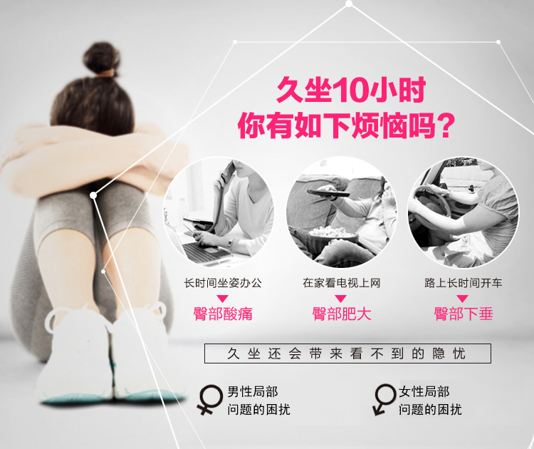
                                        飞天 记忆棉尾椎骨减压美臀坐垫 办公室坐垫加厚增高防痔疮坐垫 前列腺座垫电脑椅子垫屁股垫 升级柔软凝胶藏青色 45*36*7.5cm                
