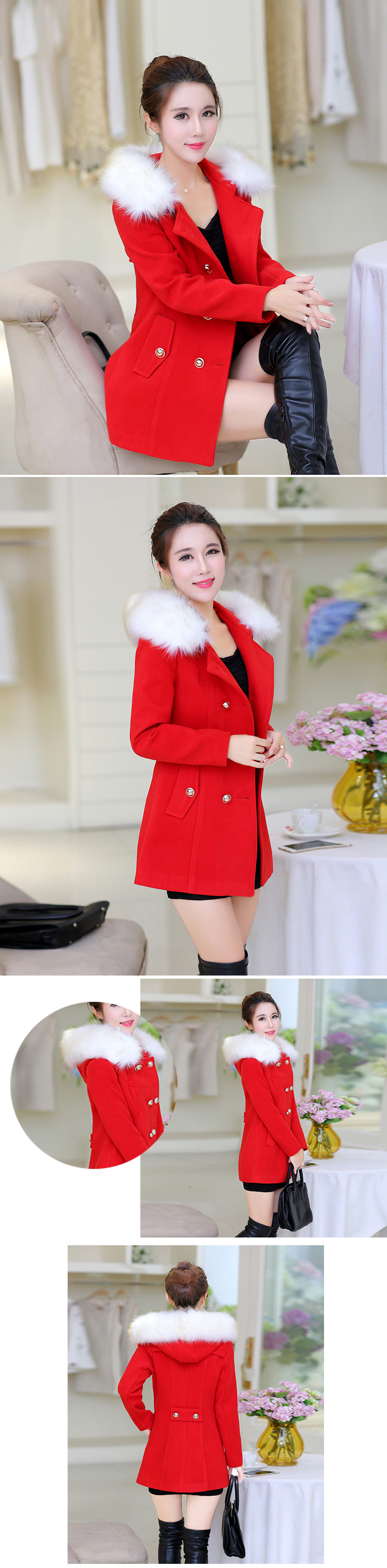 The World 2015 autumn and winter fun Doi New Sau San in long cap thick hair? Women 1068 Red Jacket  XL Photo, prices, brand platters! The elections are supplied in the national character of distribution, so action, buy now enjoy more preferential! As soon as possible.