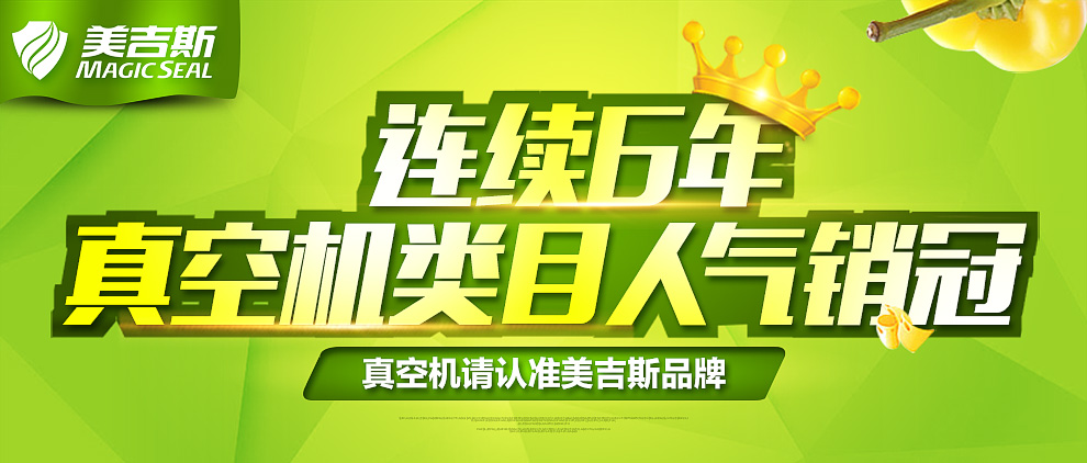 美吉斯WP300真空包装机塑封口机食品保鲜机茶叶家用小型抽真空机塑封机 15*25cm(5片袋)