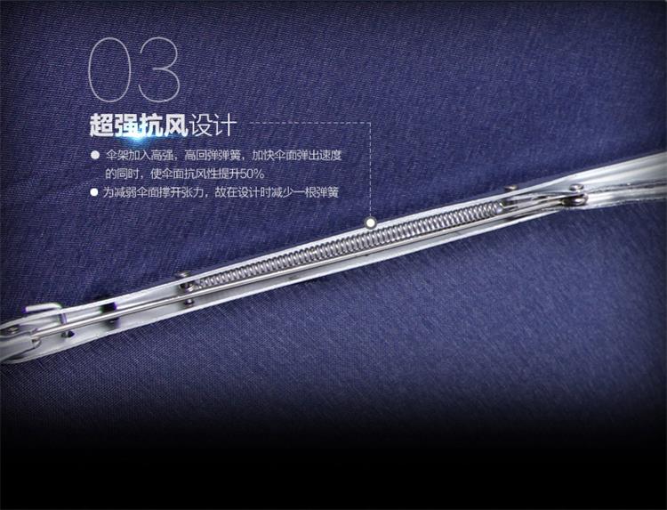 
                                                            天堂伞 雨伞男士单人伞 全自动雨伞定制商务雨伞三折超轻折叠晴雨伞女士黑胶太阳伞遮阳伞广告伞logo 藏青色（升级黑胶款）【全自动 】                