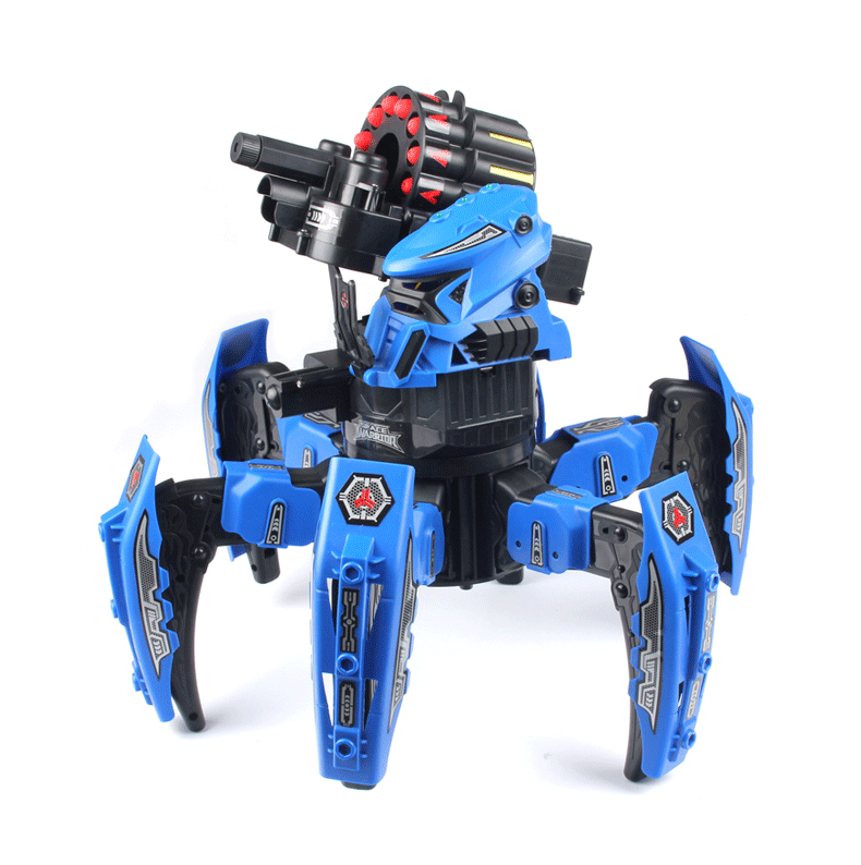 智能机器人狗儿童玩具狗卖萌声控电动狗猫礼物 蓝色 充电款