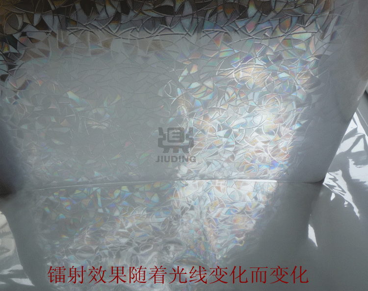 莱恩斯无胶静电玻璃贴膜透光不透明窗户贴纸厨房窗贴遮光玻璃贴纸窗纸磨砂免胶静电玻璃贴膜 0.3米宽1米长七彩石