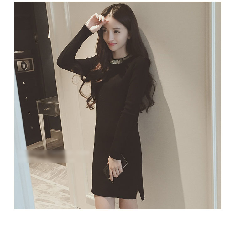 衣与草2015秋装新款连衣裙子女装秋款 女装秋季连衣裙秋装上新 女装冬上新  冬季新品女装 灰色 均码-