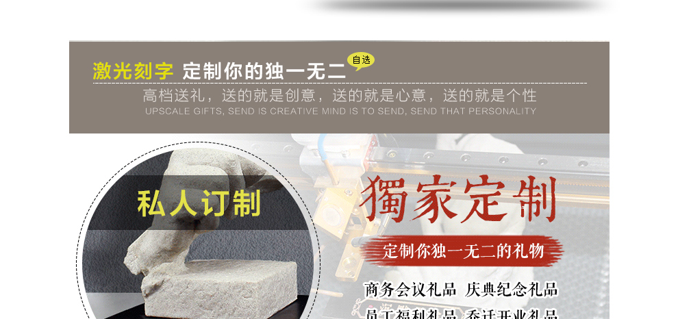 
                                        唯庆办公室装饰品抽象艺术品摆设个性办公桌摆件欧式创意家居饰品 小号古青铜                