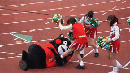 安吉拉 可爱熊本县吉祥物公仔玩偶 呆萌黑熊毛绒玩具