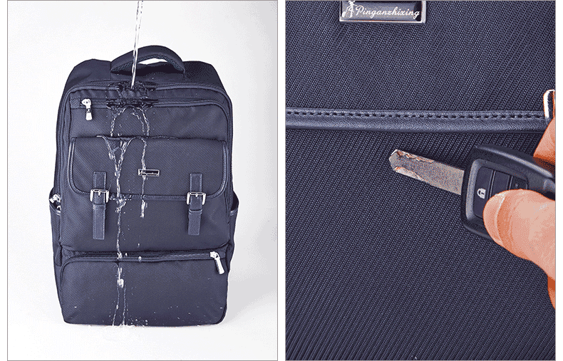 平安之行双肩电脑包 14寸男女休闲背包韩版书包 15.