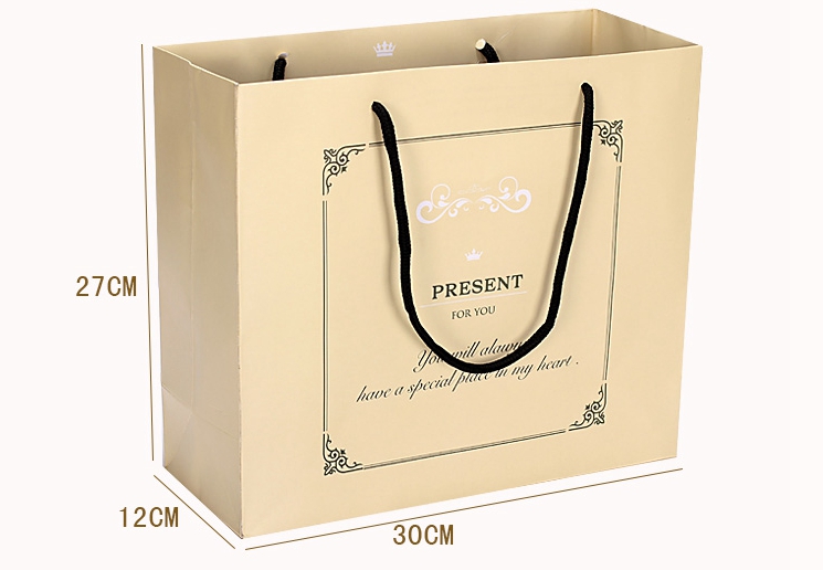韩版礼品袋 商务简单素雅 创意纸袋韩版手提袋面膜包装袋