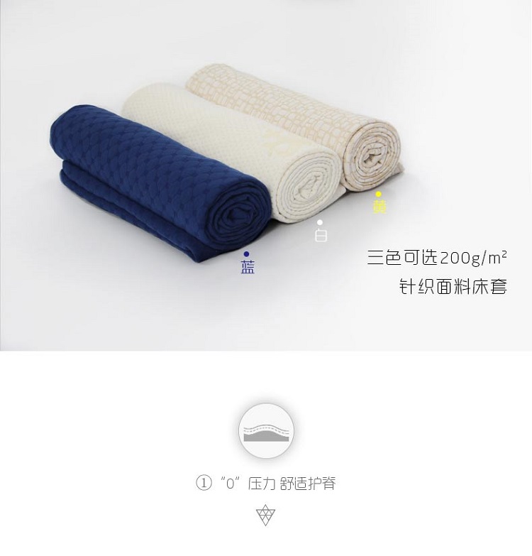 伦云 精品慢回弹记忆绵床垫 床上用品/床褥/榻榻米床垫海绵床垫/2米床/定做 黄色高档提花外套 1.8米*2米*5厘米
