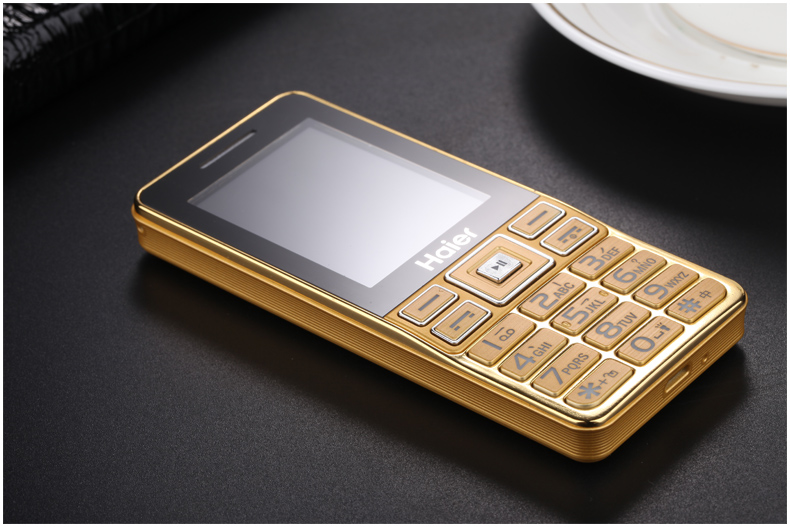 海尔 (Haier) M319 移动/联通2G 老人手机 金色